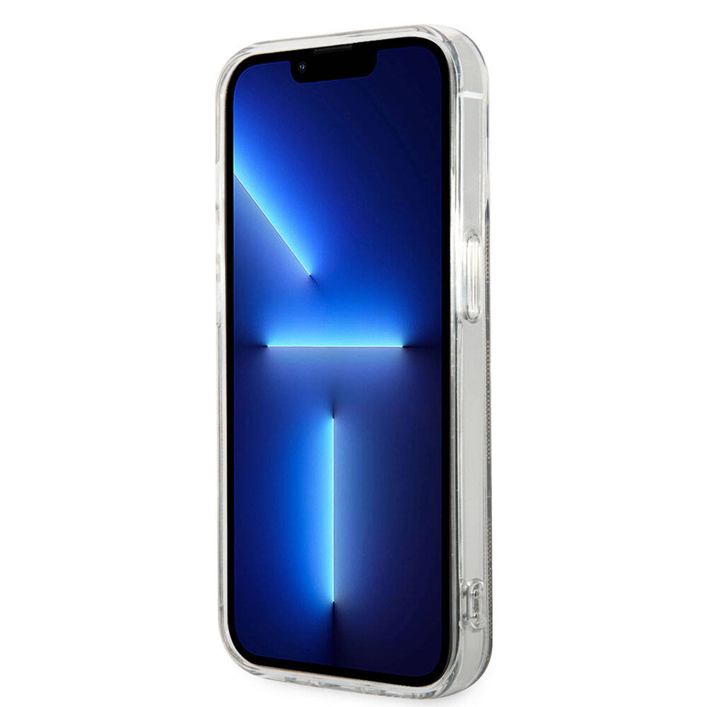 Apple iPhone 15 Pro Kılıf Guess Orjinal Lisanslı M-safe Şarj Özellikli Yazı Logolu 4G Desenli Kapak Kahverengi