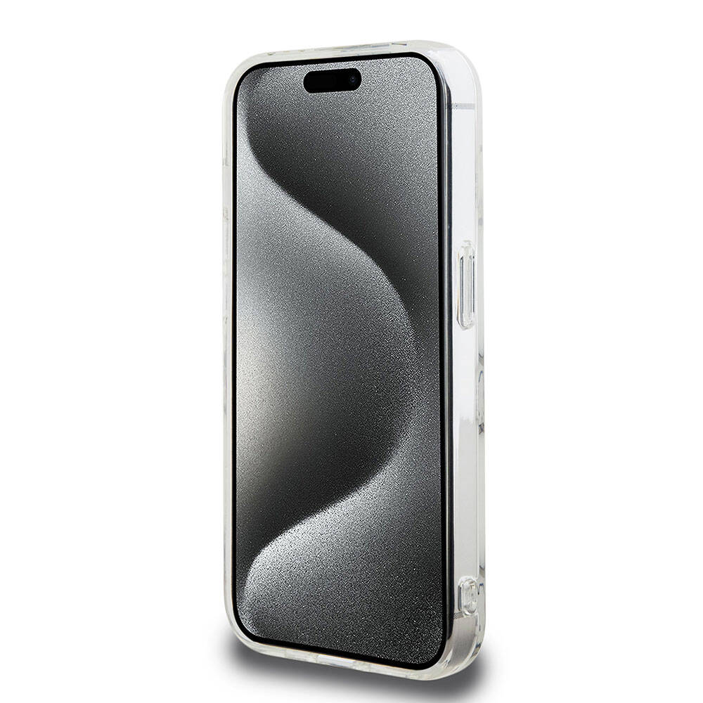 Apple iPhone 15 Pro Case Hello Kitty Original Licensed Electroplating Cover Bubble Printed White