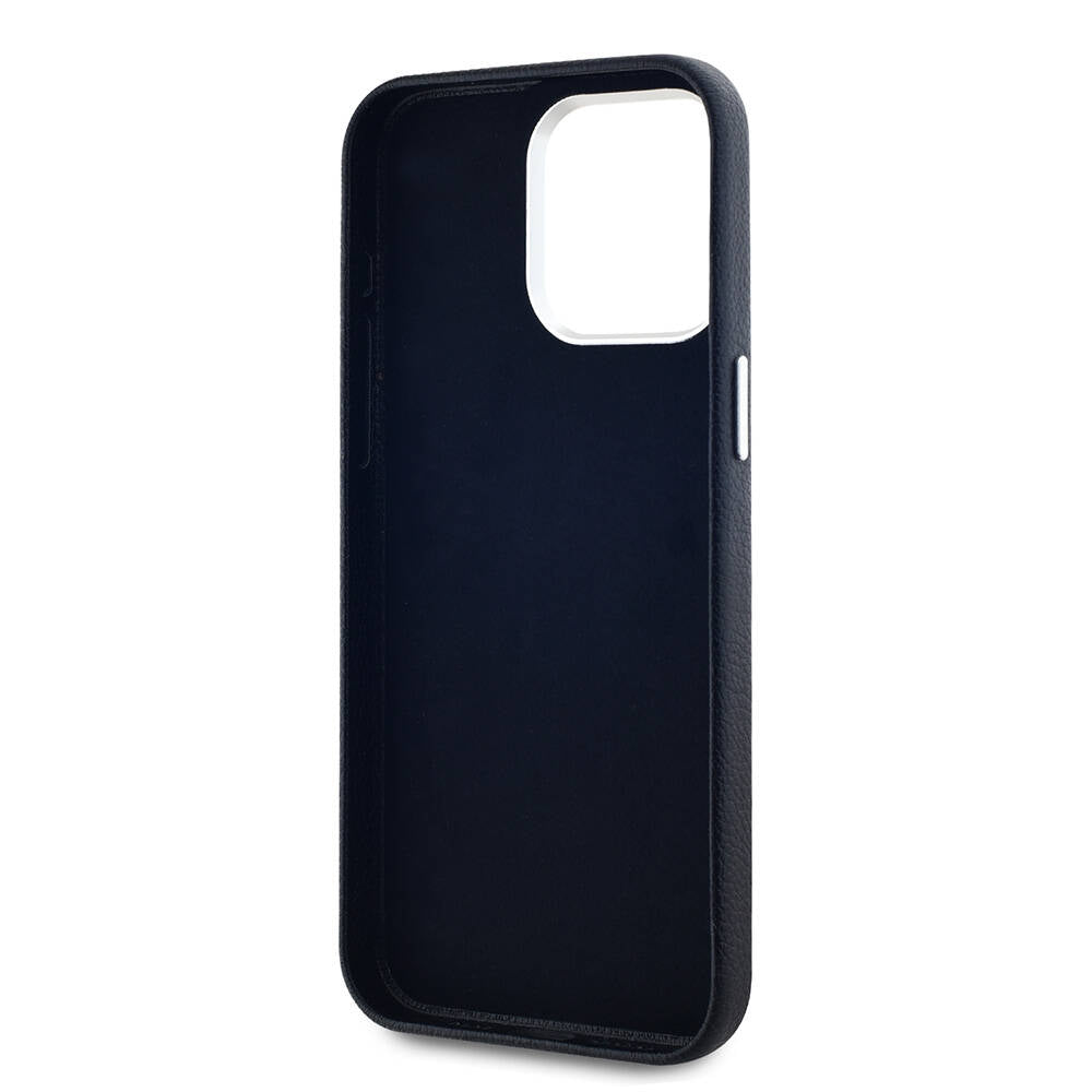 Apple iPhone 15 Pro Case Karl Lagerfeld Original Licensed KL Written Hotel Cover Black