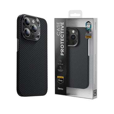 Apple iPhone 15 Pro Kılıf M-safe Özellikli Karbon Fiber Benks Essential ArmorAir 600D Kevlar Kapak