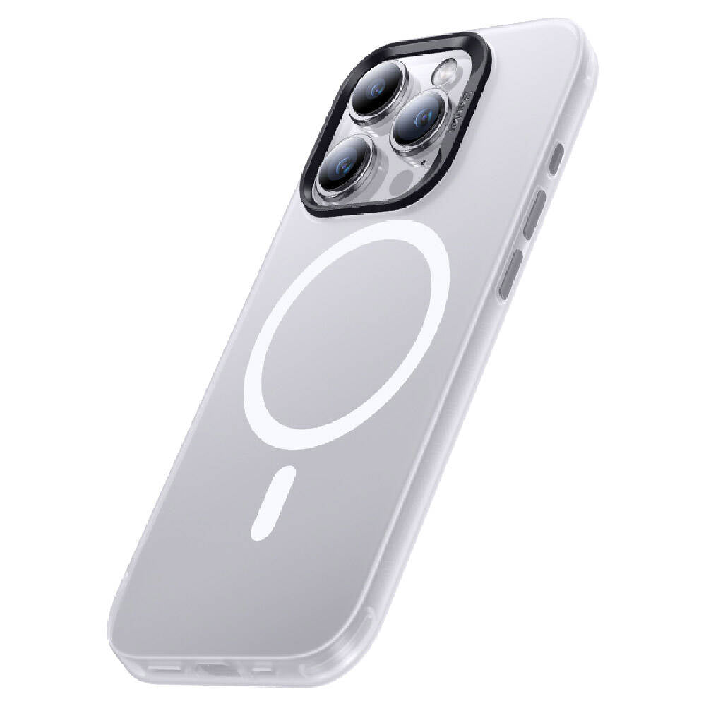 Apple iPhone 15 Pro Case M-Safe Charging Feature Benks Lucid Armor Cover White