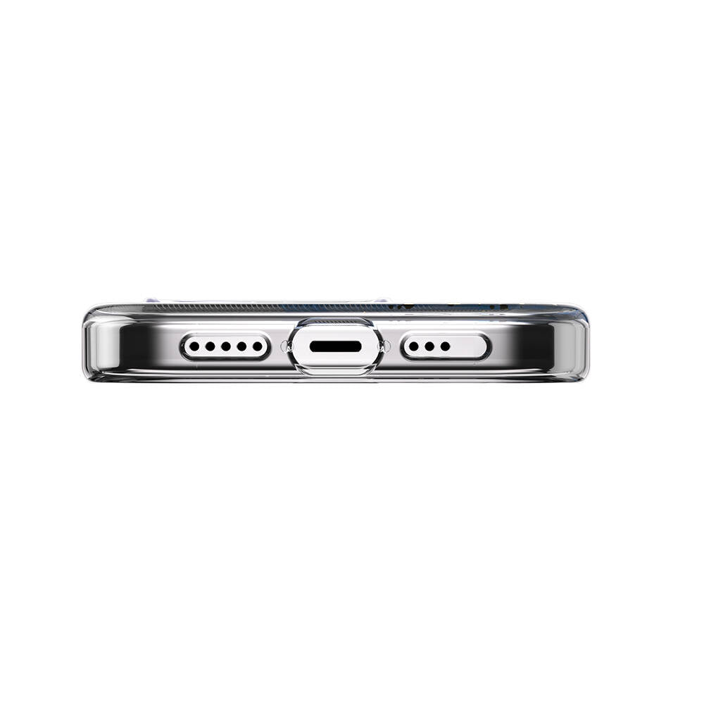 Apple iPhone 15 Pro Kılıf M-safe Şarj Özellikli Çift IMD Baskılı Lisanslı Switcheasy Artist-M Veil Kapak Mor