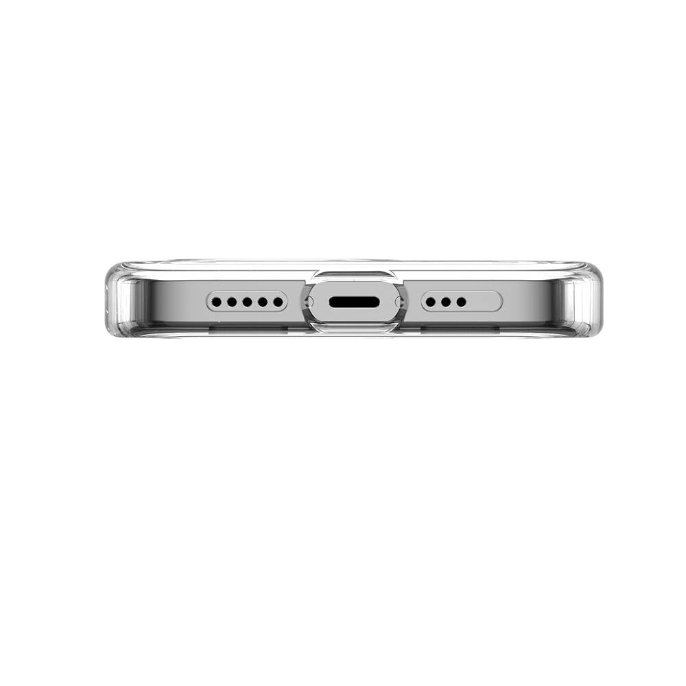 Apple iPhone 15 Pro Kılıf M-safe Şarj Özellikli Çizim Desenli Şok Önleyicili Şeffaf Lisanslı Switcheasy City-M Paris Kapak Renksiz