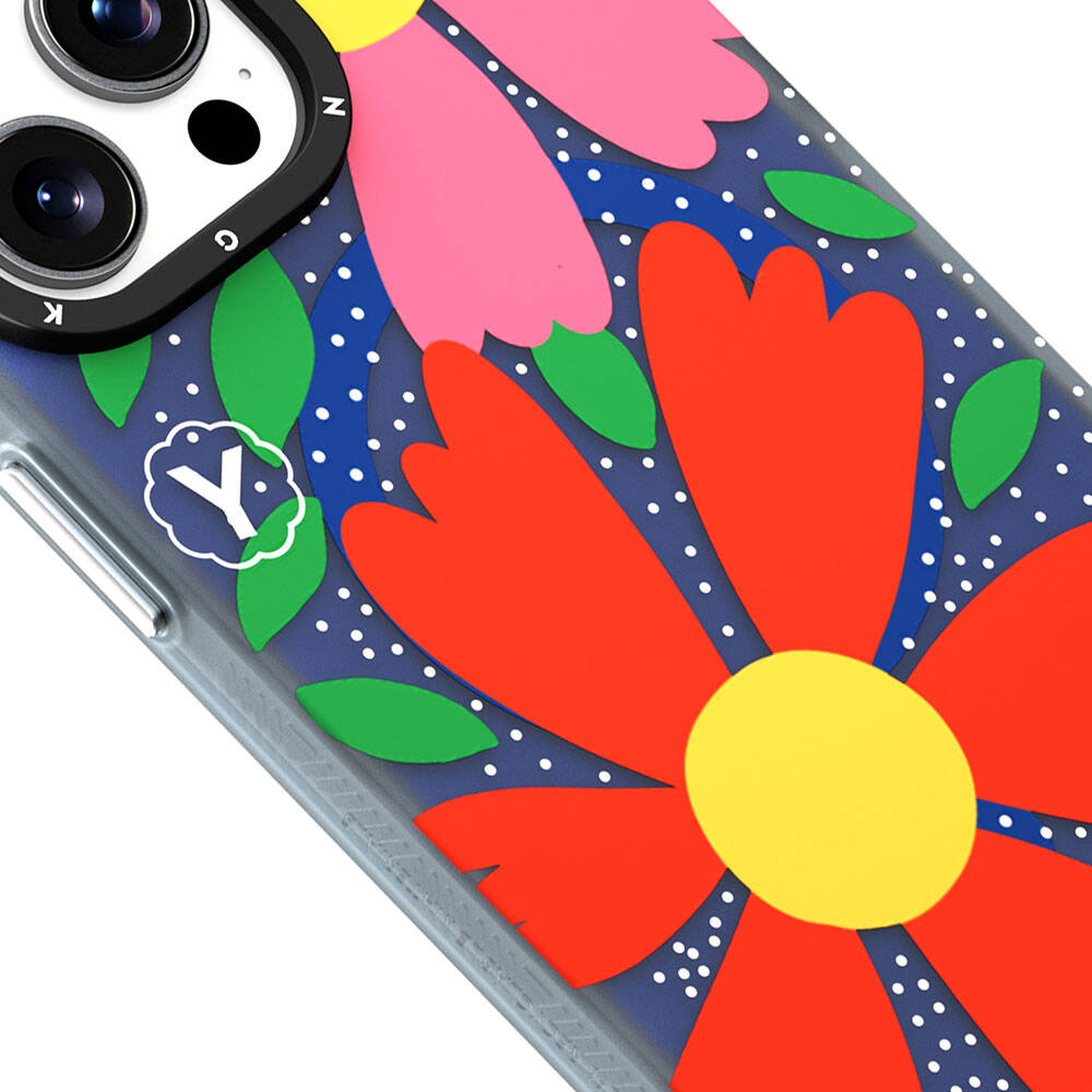 Apple iPhone 15 Pro Case M-safe Charging Feature Sunshine Design Youngkit Colorful Series Cover Red