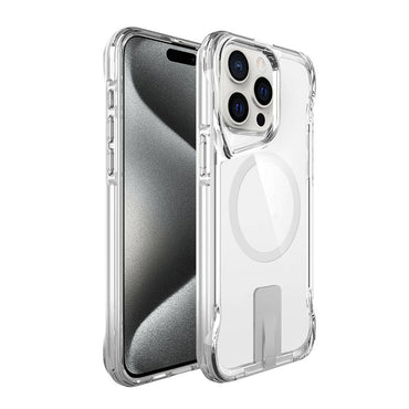 Apple iPhone 15 Pro Kılıf M-safe Şarj Özellikli Zore T-Max Standlı Kapak