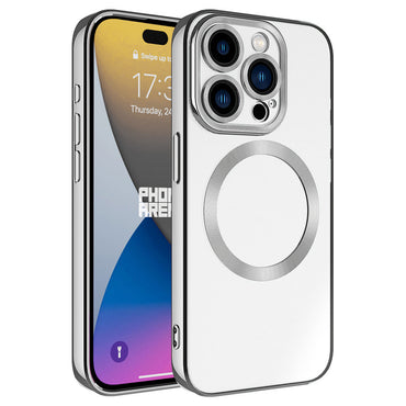 Apple iPhone 15 Pro Kılıf M-safe Wireless Şarj Özellikli Zore Setro Silikon