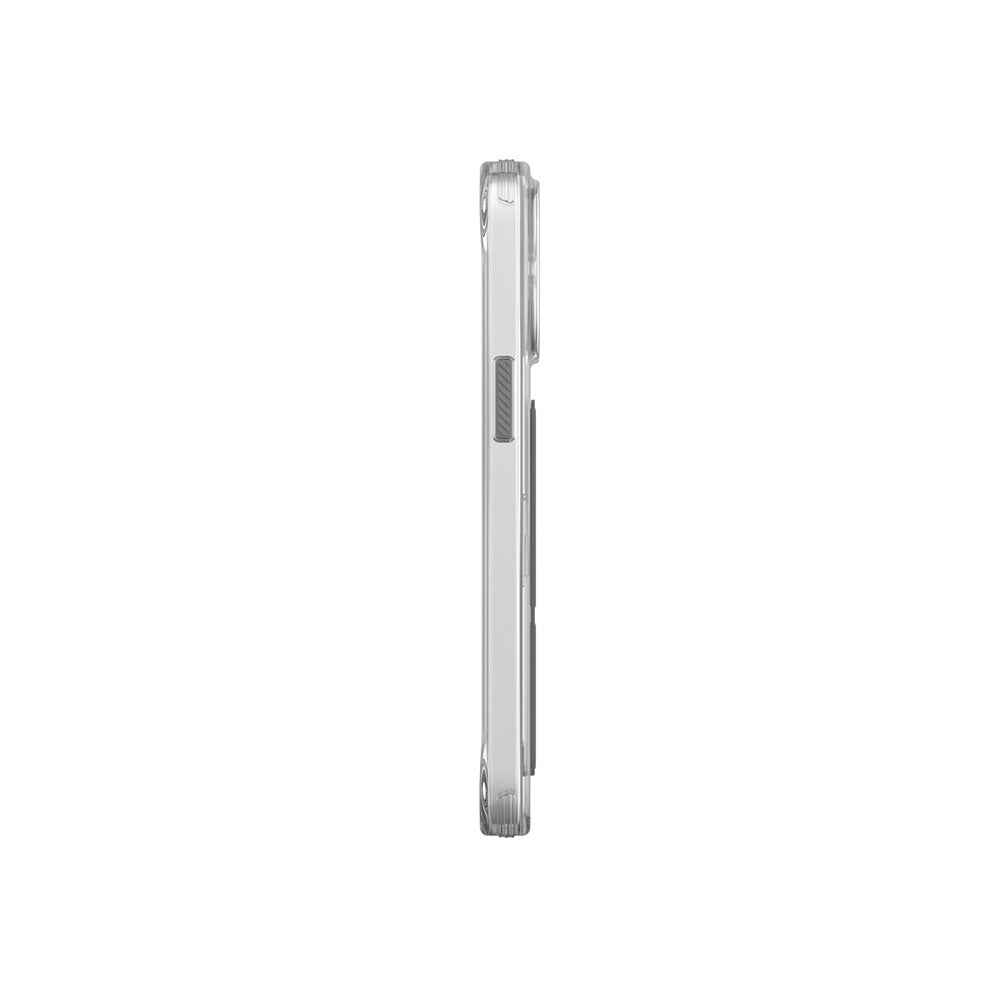Apple iPhone 15 Pro Case SkinArma Transparent Color Transition Airbag Design Stand Cosmo Cover Gray