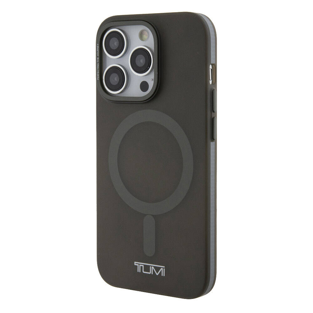 Apple iPhone 15 Pro Case TUMI Original Licensed M-safe Charging Feature Frosted Matte Cover Black
