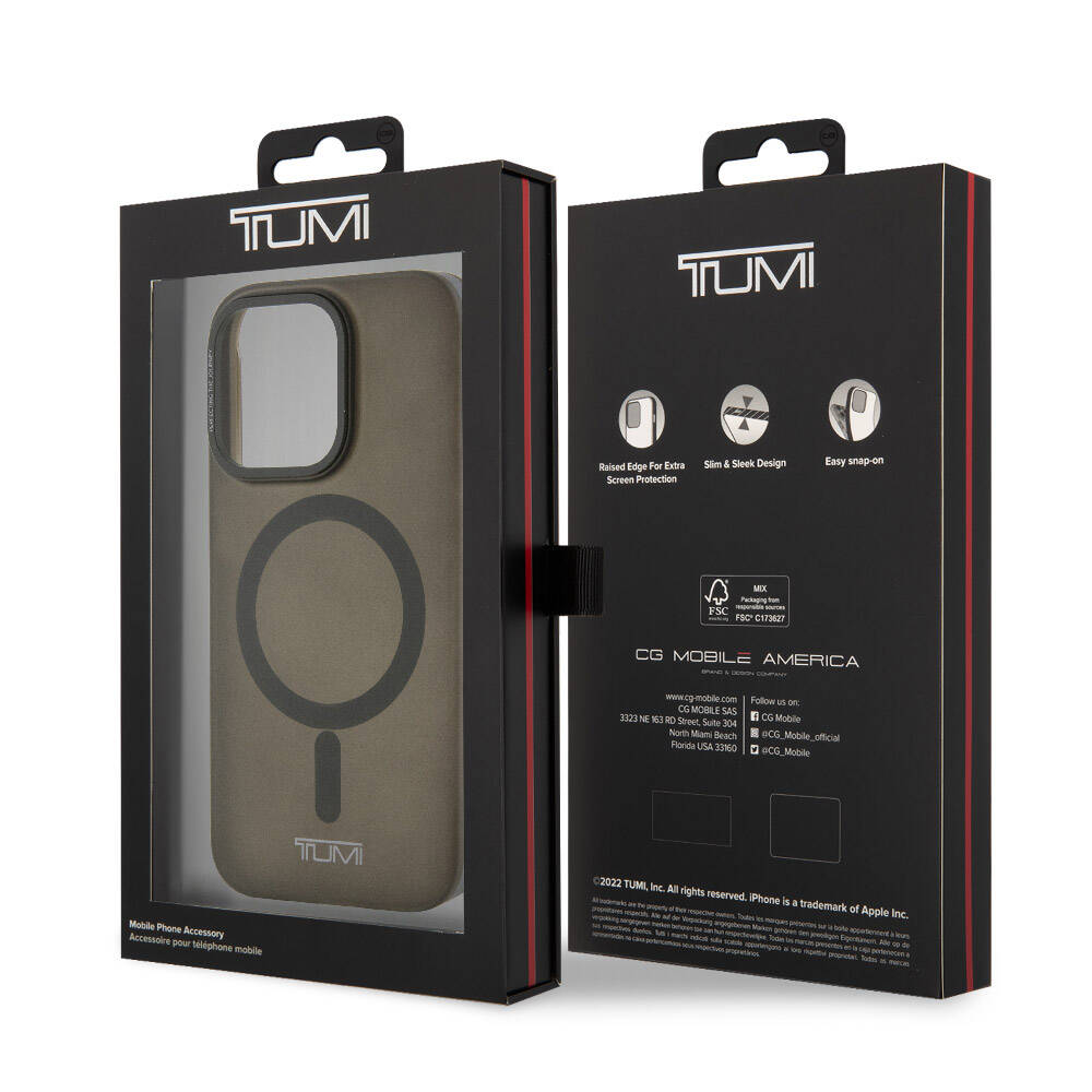 Apple iPhone 15 Pro Case TUMI Original Licensed M-safe Charging Feature Frosted Matte Cover Blue