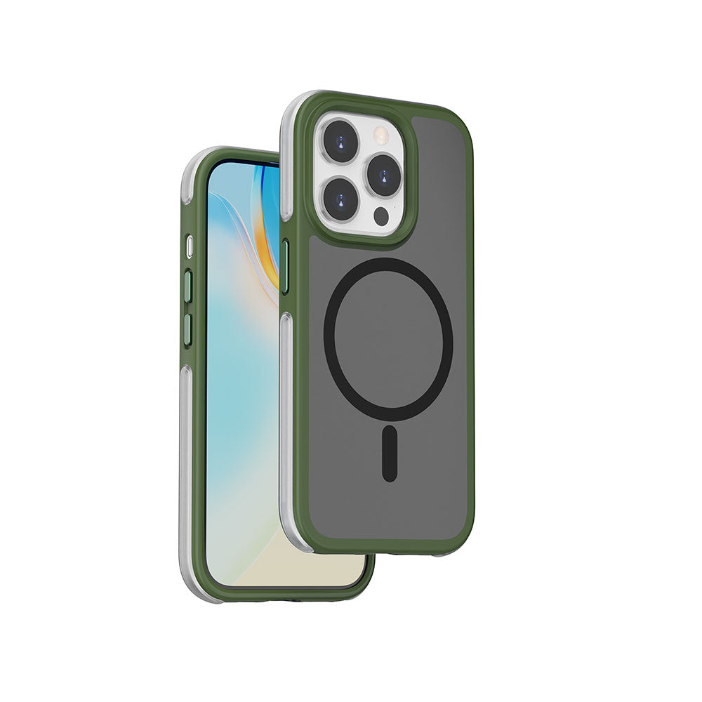 Apple iPhone 15 Pro Case Wiwu ZKK-012 M-safe Charging Air Cushion Cover Green