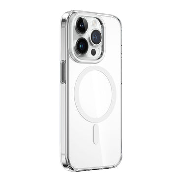 Apple iPhone 15 Pro Kılıf Wiwu ZYS-013 M-safe Şarj Özellikli Renkli Kamera Çerçeveli Şeffaf Jelly Kapak