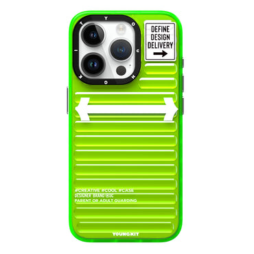 Apple iPhone 15 Pro Kılıf YoungKit Luggage FireFly Serisi Kapak Sierra Mavi