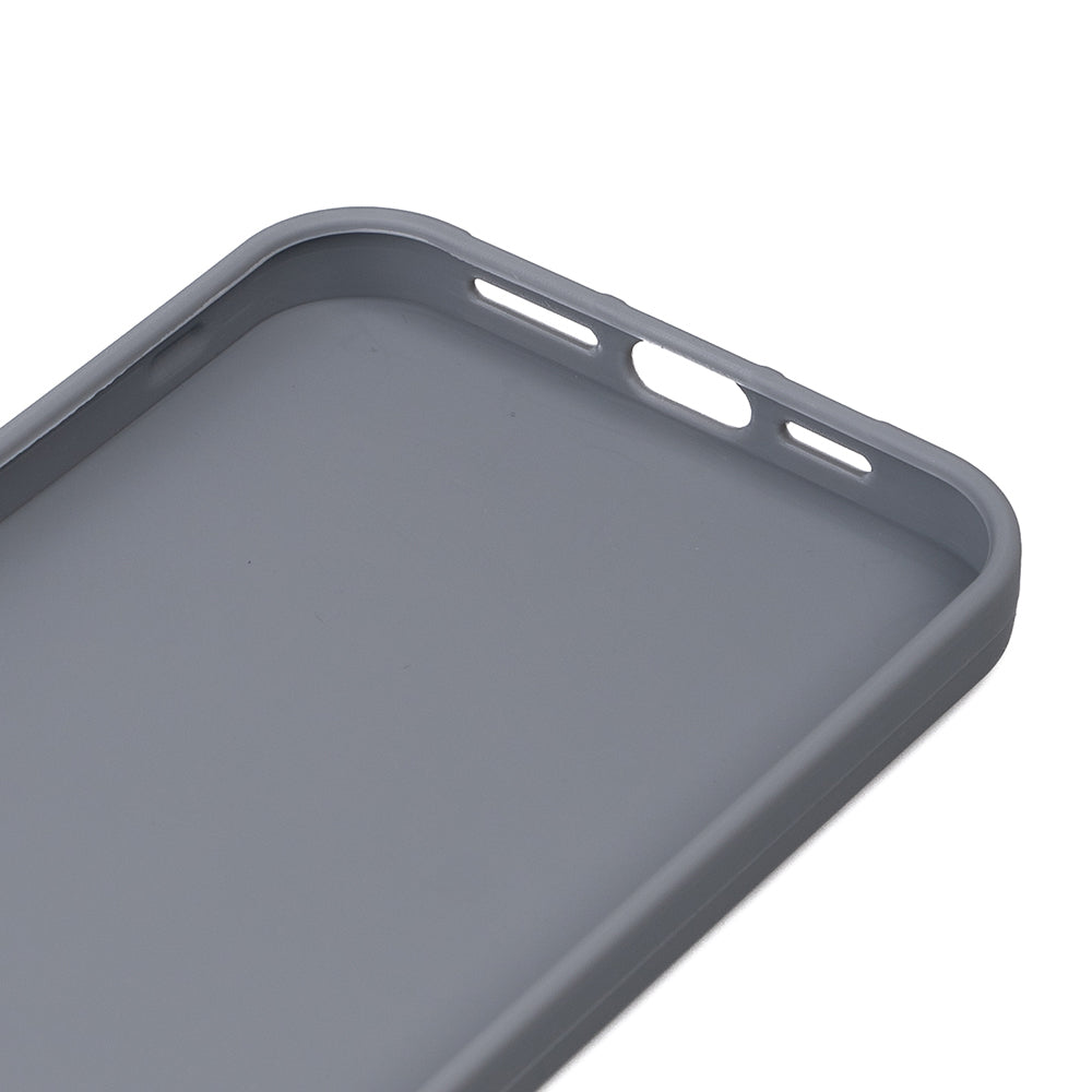 Apple iPhone 15 Pro Case Zore Bias Silicone Gray