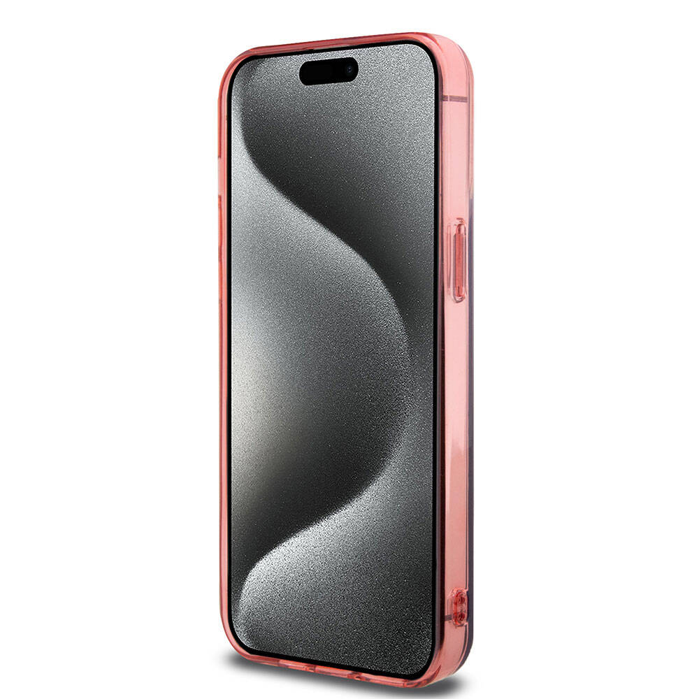 Apple iPhone 15 Pro Max Case AMG Original Licensed Dual Layer Transparent Large Logo Cover Black