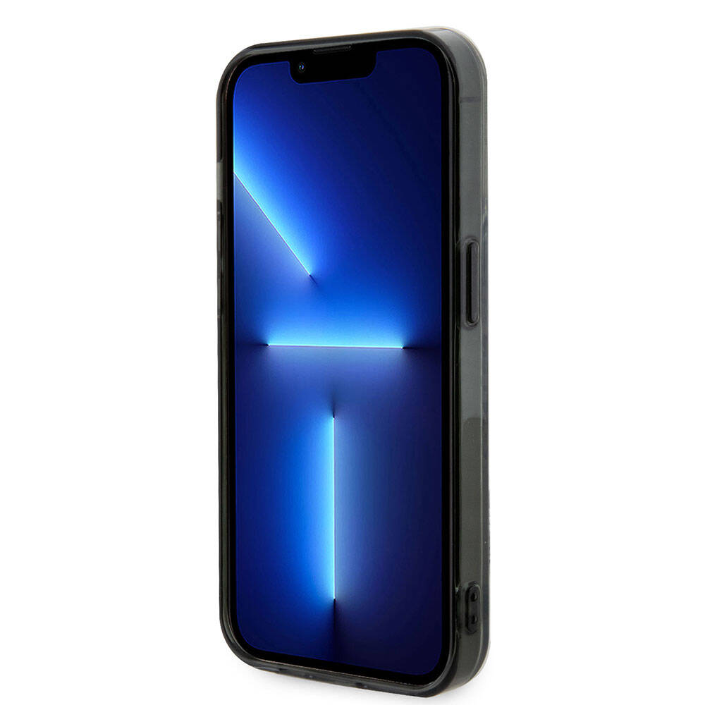 Apple iPhone 15 Pro Max Case AMG Original Licensed M-safe Charging Feature Rhombus Patterned Transparent Cover Colorless