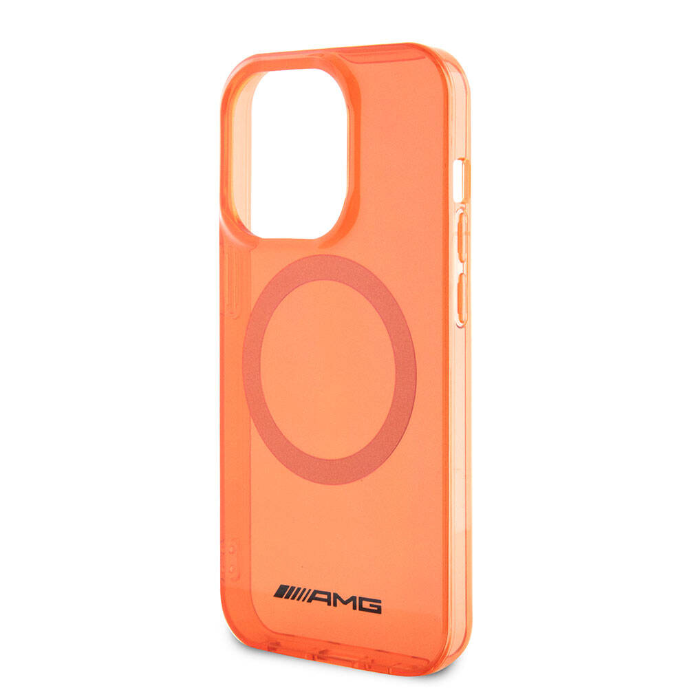 Apple iPhone 15 Pro Max Case AMG Original Licensed Transparent Cover with M-safe Charging Function Green