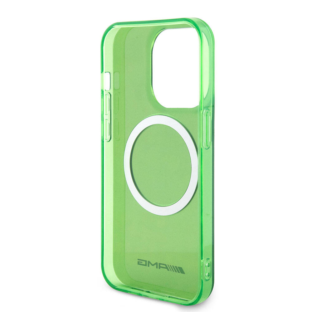 Apple iPhone 15 Pro Max Case AMG Original Licensed Transparent Cover with M-safe Charging Feature Red