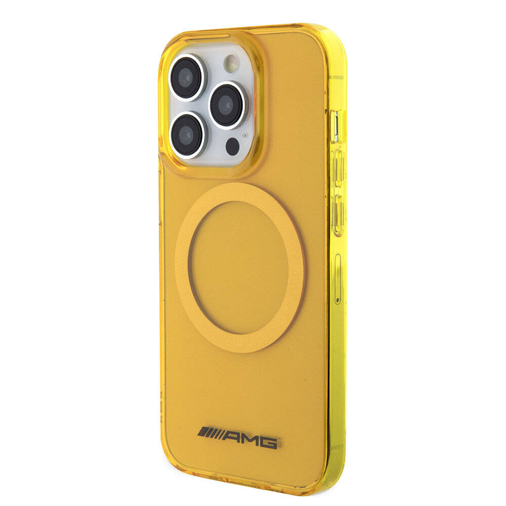 Apple iPhone 15 Pro Max Case AMG Original Licensed Transparent Cover with M-safe Charging Function Green