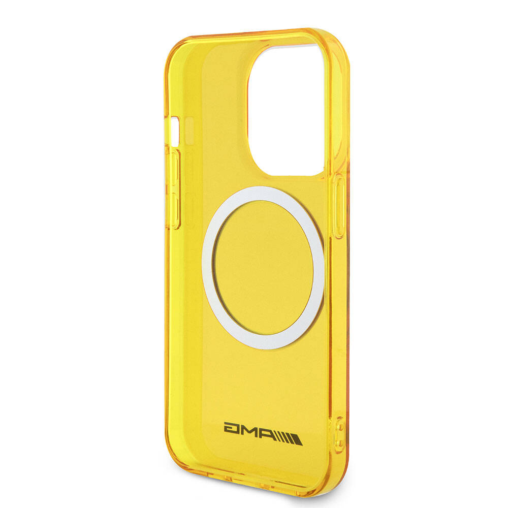 Apple iPhone 15 Pro Max Case AMG Original Licensed Transparent Cover with M-safe Charging Function Green