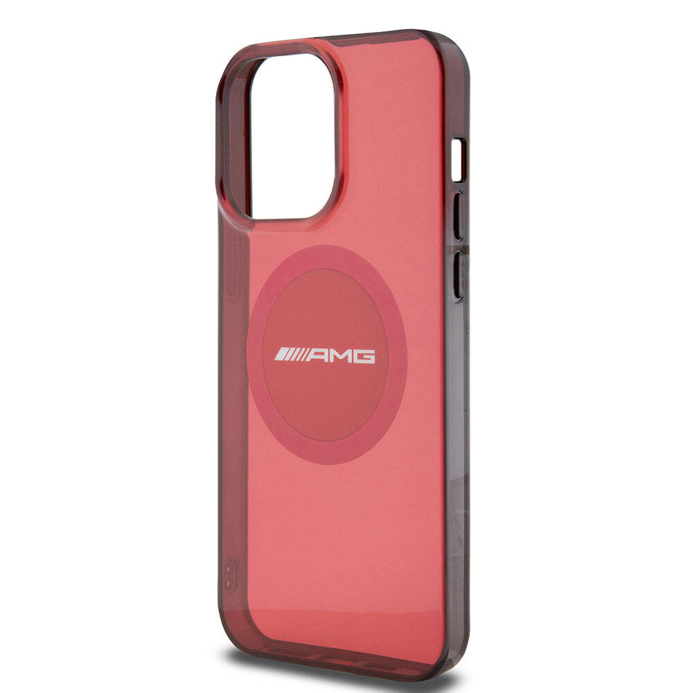 Apple iPhone 15 Pro Max Kılıf AMG Orjinal Lisanslı M-safe Şarj Özellikli Transparan Timeless Kapak Siyah