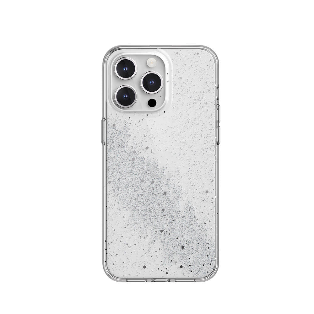 Apple iPhone 15 Pro Max Kılıf Çift Katmanlı IMD Baskılı Bumper Lisanslı Switcheasy Cosmos Comet Kapak Renksiz