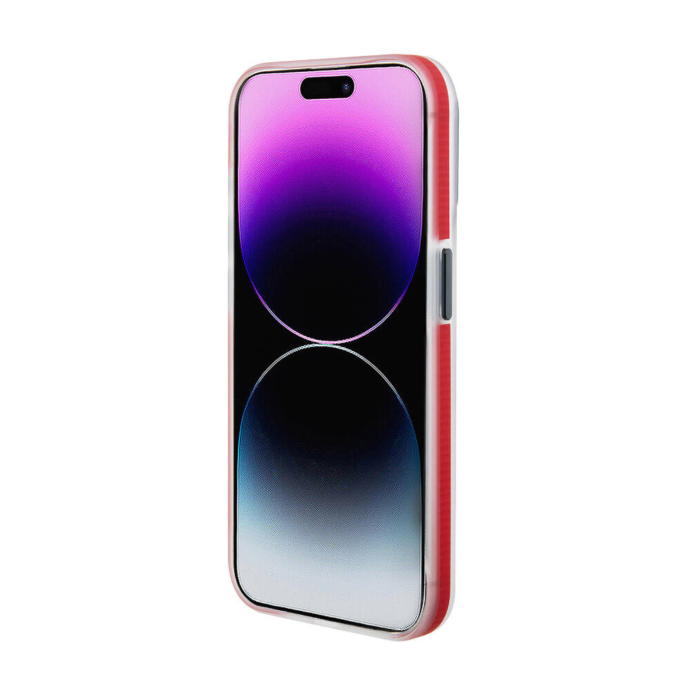 Apple iPhone 15 Pro Max Case Ferrari Original Licensed M-safe Charging Feature Contrast Bumper SF Ring Cover Red