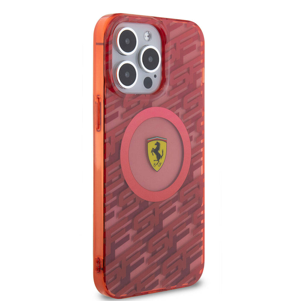 Apple iPhone 15 Pro Max Case Ferrari Original Licensed M-safe Charging Feature Multi SF Cover Yellow