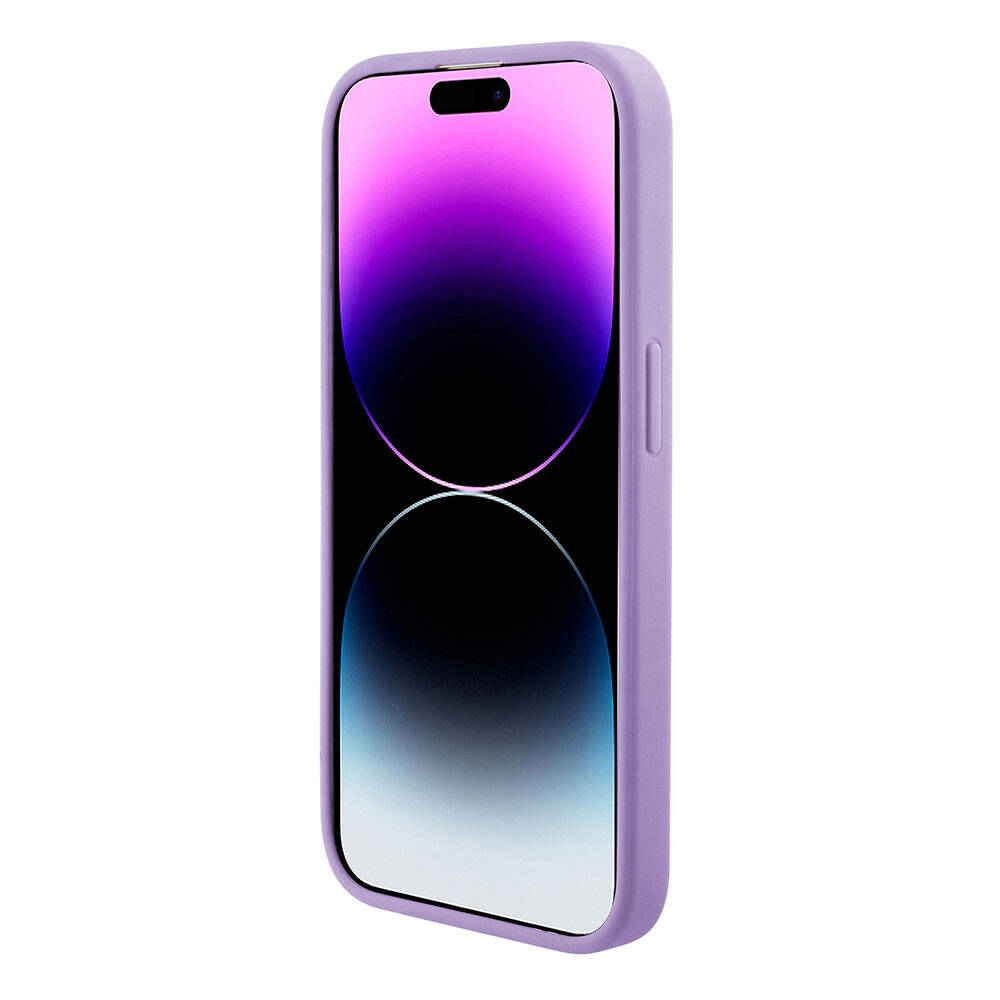 Apple iPhone 15 Pro Max Case Guess Original Licensed M-safe Charging Feature Saffiano Cover Pink with Text Logo