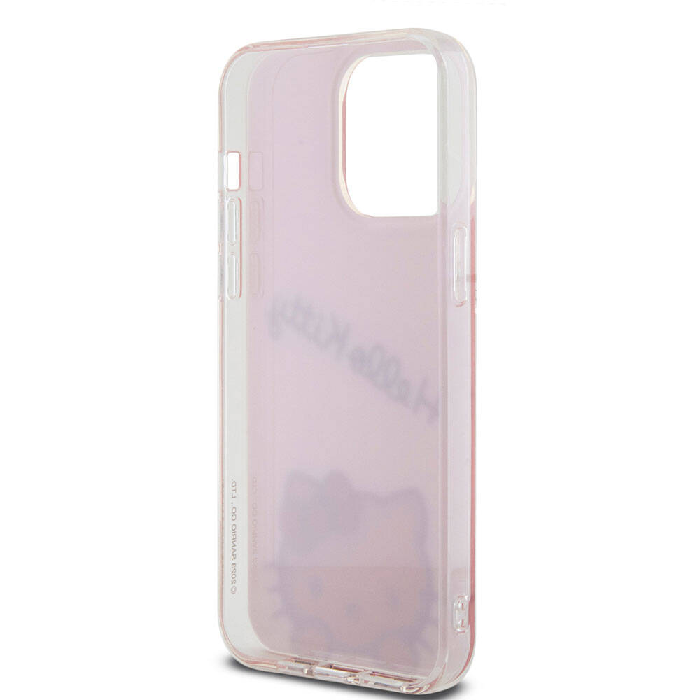Apple iPhone 15 Pro Max Case Hello Kitty Original Licensed Strap Text and Iconic Logo Daydreaming Cover White