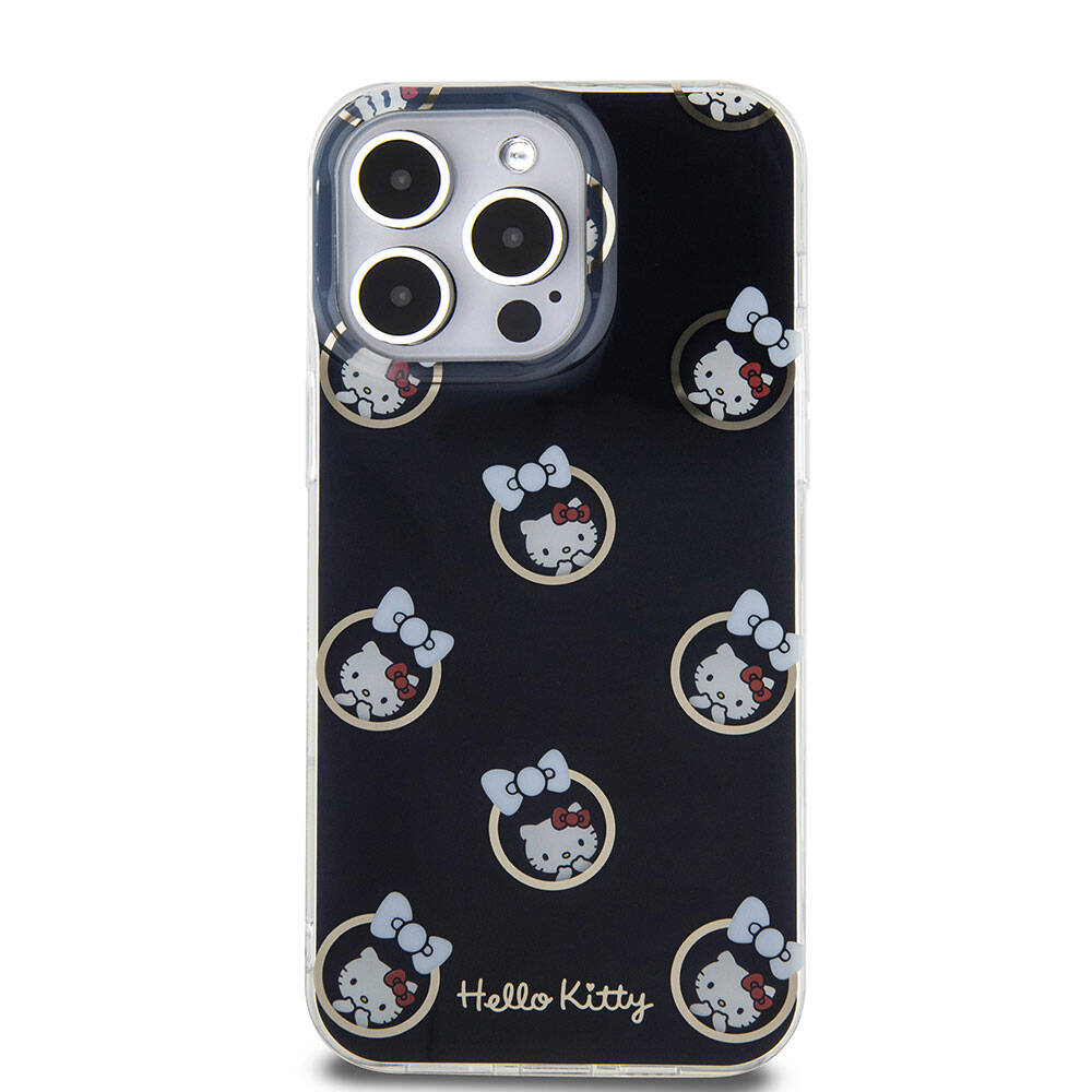 Apple iPhone 15 Pro Max Case Hello Kitty Original Licensed Electroplating Cover Bubble Printed White