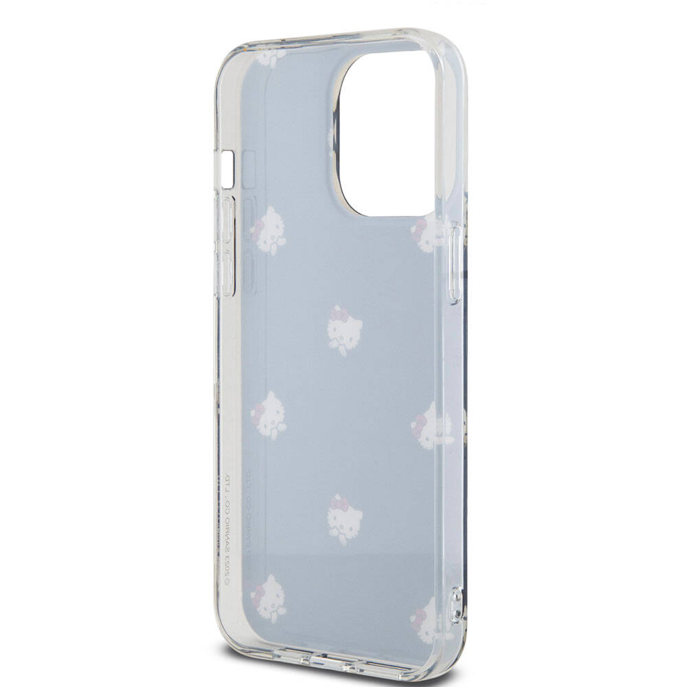 Apple iPhone 15 Pro Max Case Hello Kitty Original Licensed Electroplating Cover Bubble Printed White