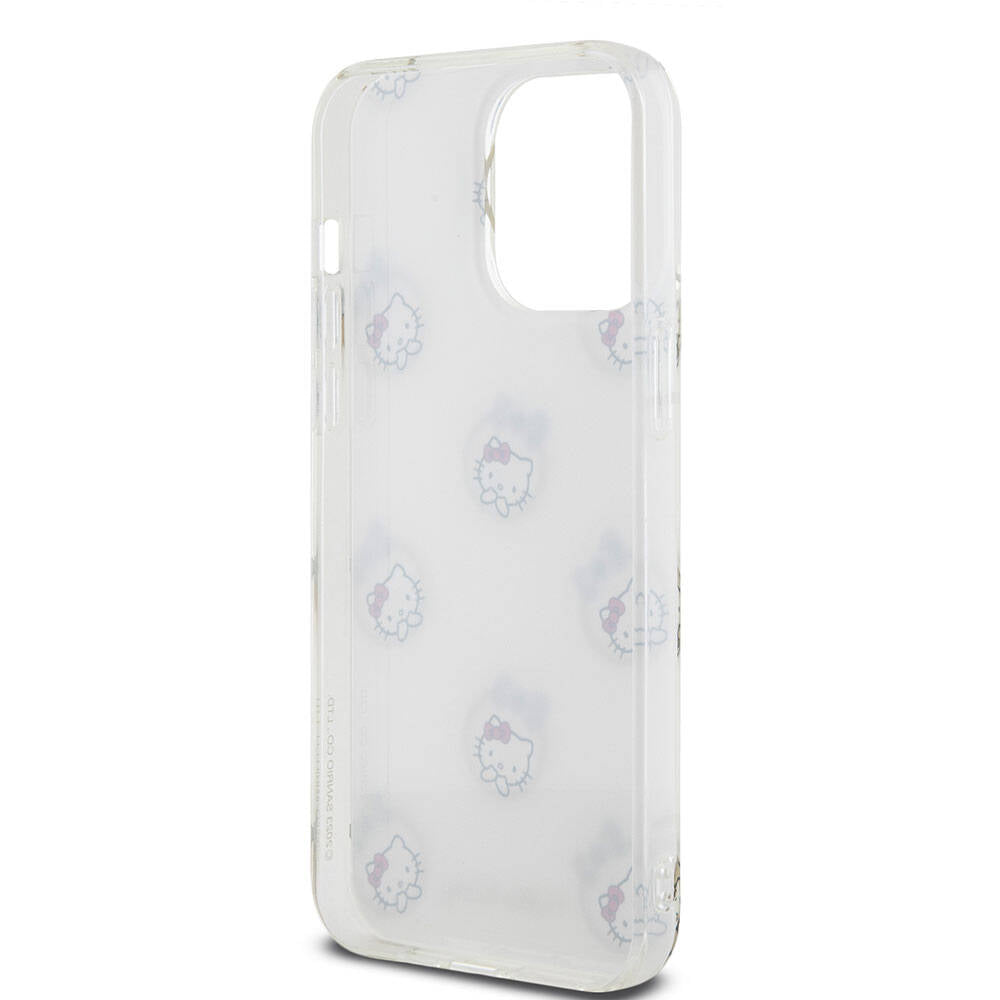 Apple iPhone 15 Pro Max Case Hello Kitty Original Licensed Electroplating Cover Bubble Printed White