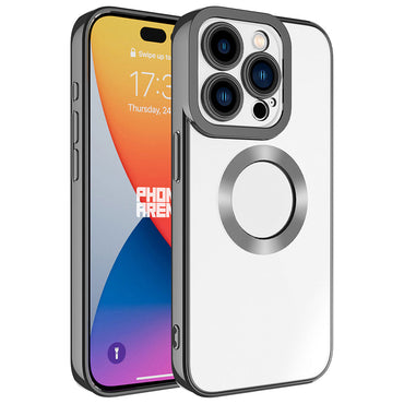 Apple iPhone 15 Pro Max Kılıf Kamera Korumalı Logo Gösteren Zore Omega Kapak