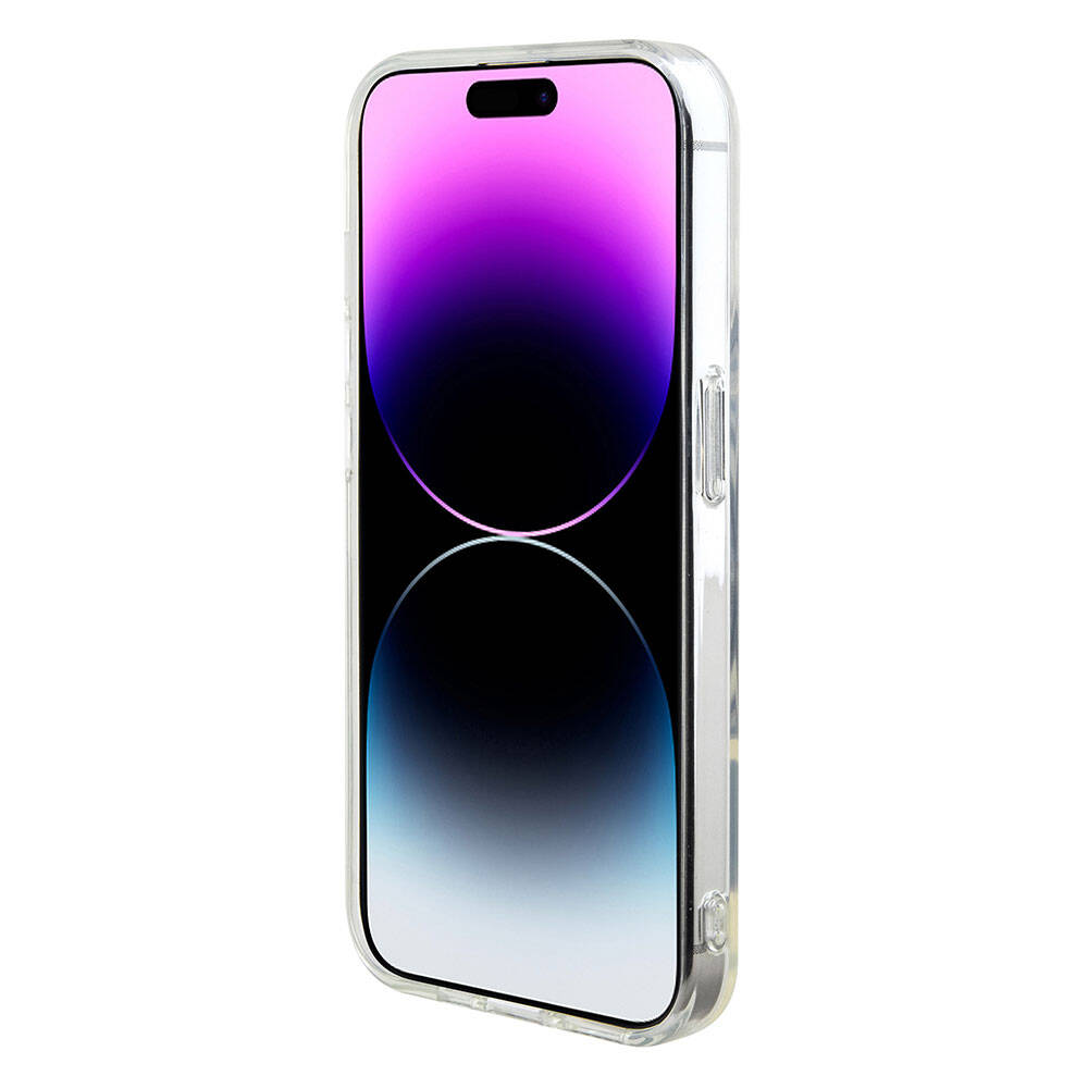 Apple iPhone 15 Pro Max Kılıf Karl Lagerfeld IML İkonik Monogram Orjinal Lisanslı Kapak Siyah