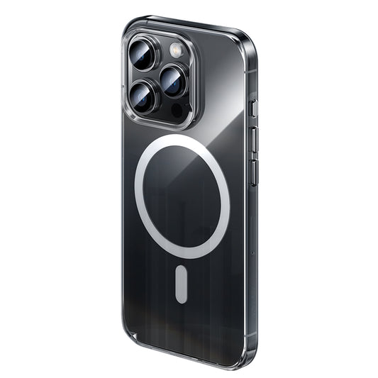 Apple iPhone 15 Pro Max Kılıf M-safe Şarj Özellikli Benks Crystal Serisi Şeffaf Kapak
