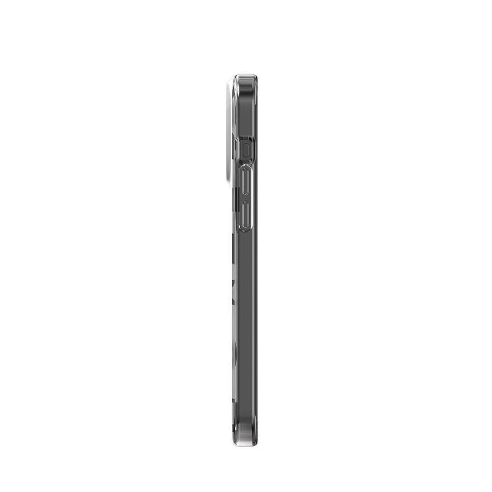 Apple iPhone 15 Pro Max Kılıf M-safe Şarj Özellikli Çift IMD Baskılı Lisanslı Switcheasy Artist-M Fleur Kapak Gri