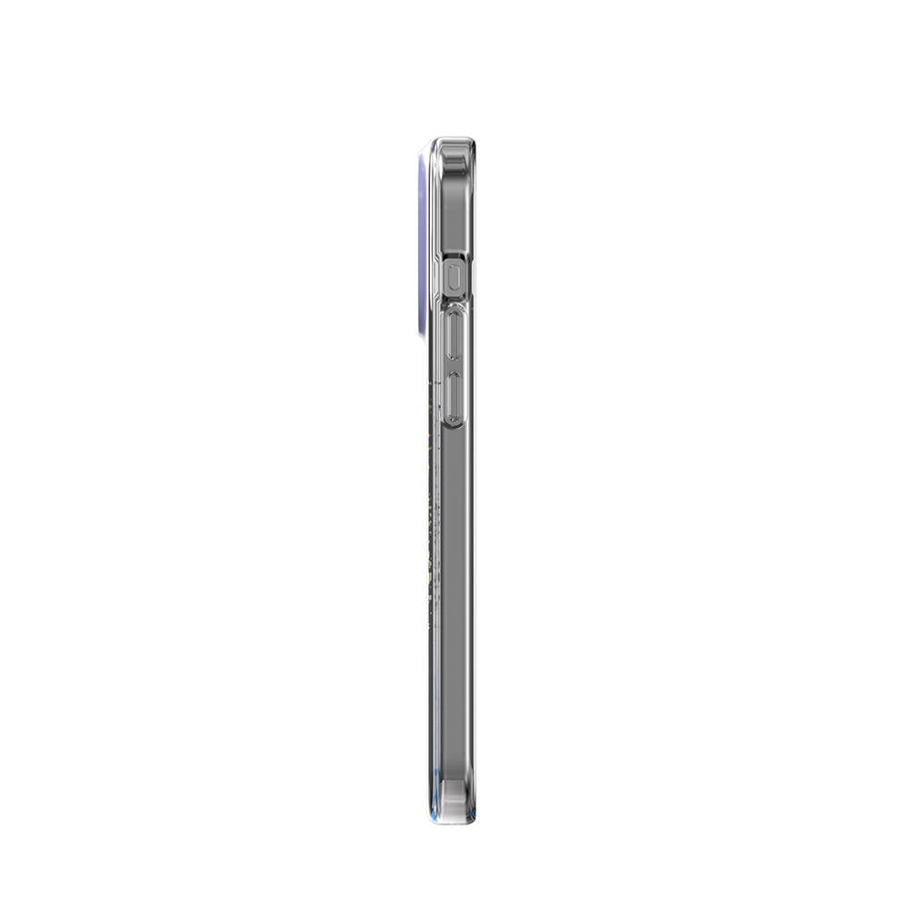Apple iPhone 15 Pro Max Kılıf M-safe Şarj Özellikli Çift IMD Baskılı Lisanslı Switcheasy Artist-M Veil Kapak Mor