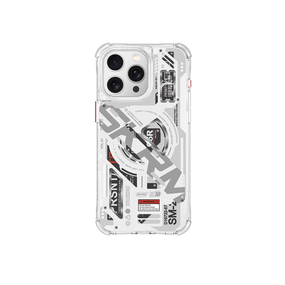 Apple iPhone 15 Pro Max Case M-safe Charging Feature Layered Machine Themed SkinArma Echo Cover Colorless