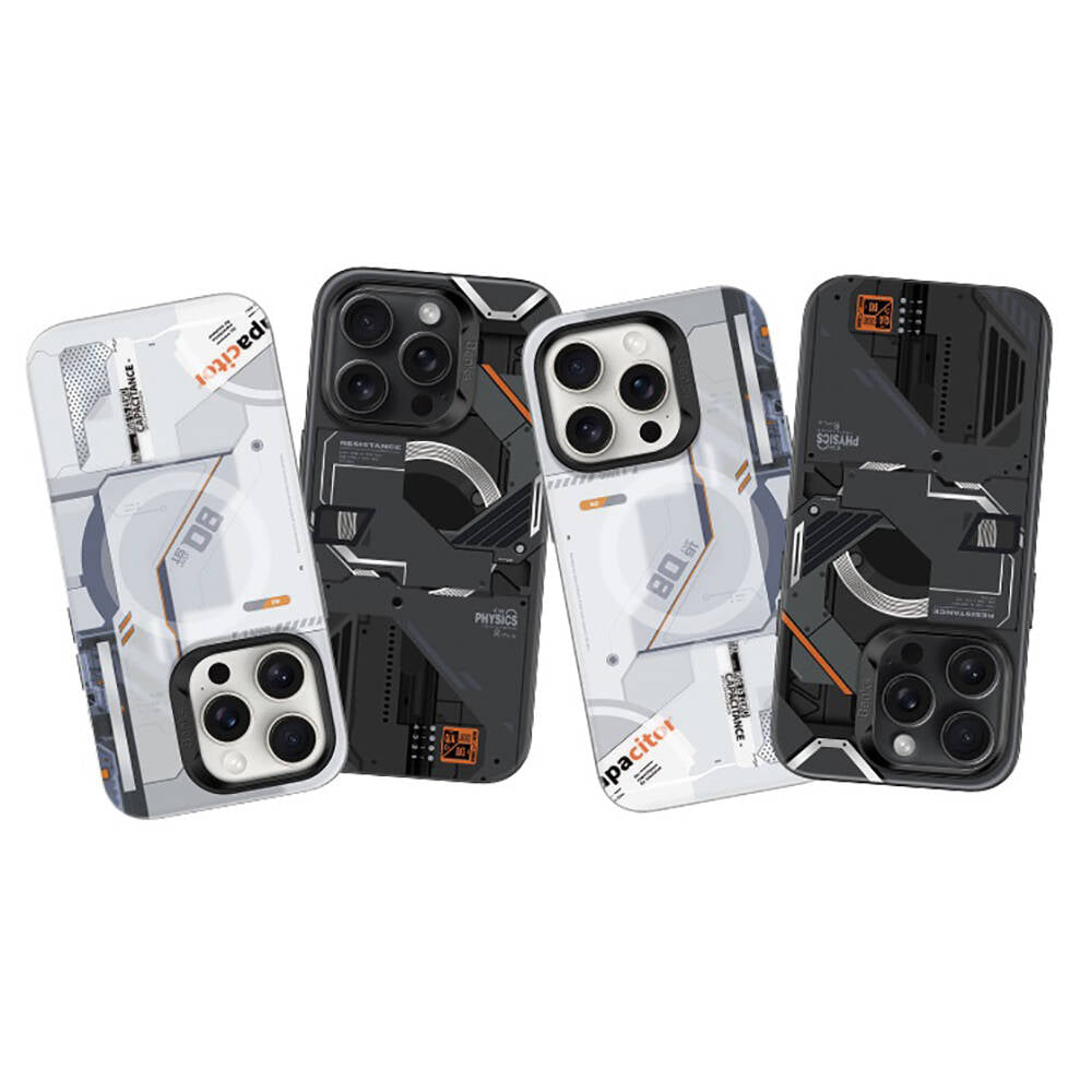 Apple iPhone 15 Pro Max Case M-safe Charging Feature Mechanical Design Benks Perspective Series Cover White