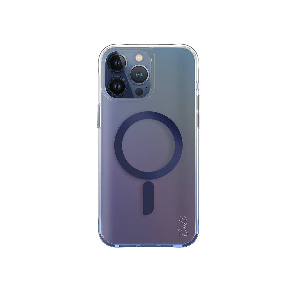 Apple iPhone 15 Pro Max Case M-safe Charging Feature Mystic Purple Color Coehl Dazze Cover Blue
