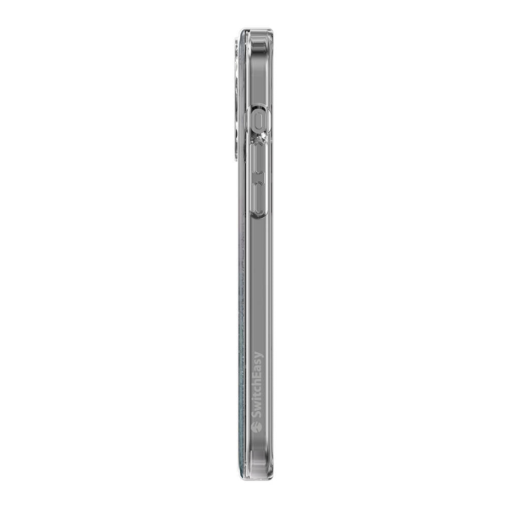 Apple iPhone 15 Pro Max Kılıf M-safe Şarj Özellikli Parlayan Simli Şeffaf Lisanslı Switcheasy Starfield-M Kapak Colorful