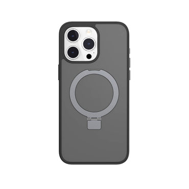 Apple iPhone 15 Pro Max Kılıf M-safe Şarj Özellikli Yüzük Standlı Lisanslı Switcheasy Magstand-M Kapak