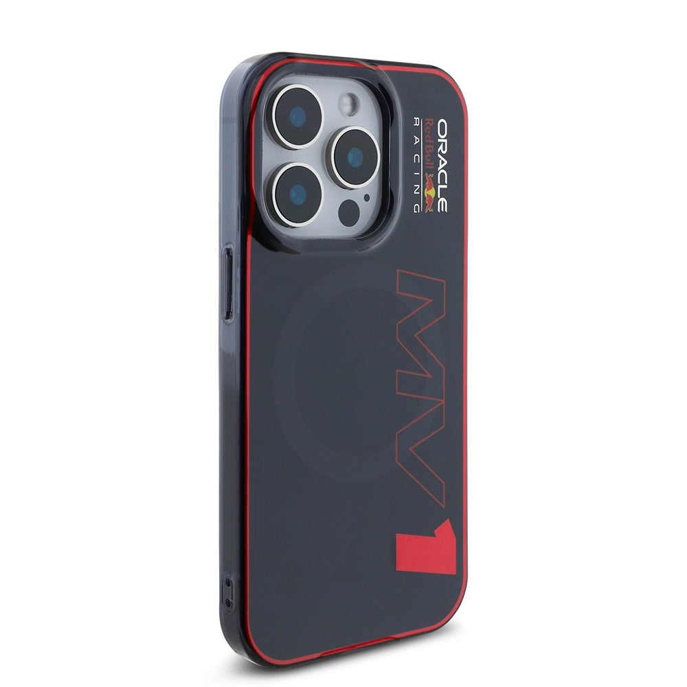 Apple iPhone 15 Pro Max Case Redbull Original Licensed M-safe Charging Feature Dual Layer Hard PC Large Size MV Cover Navy Blue