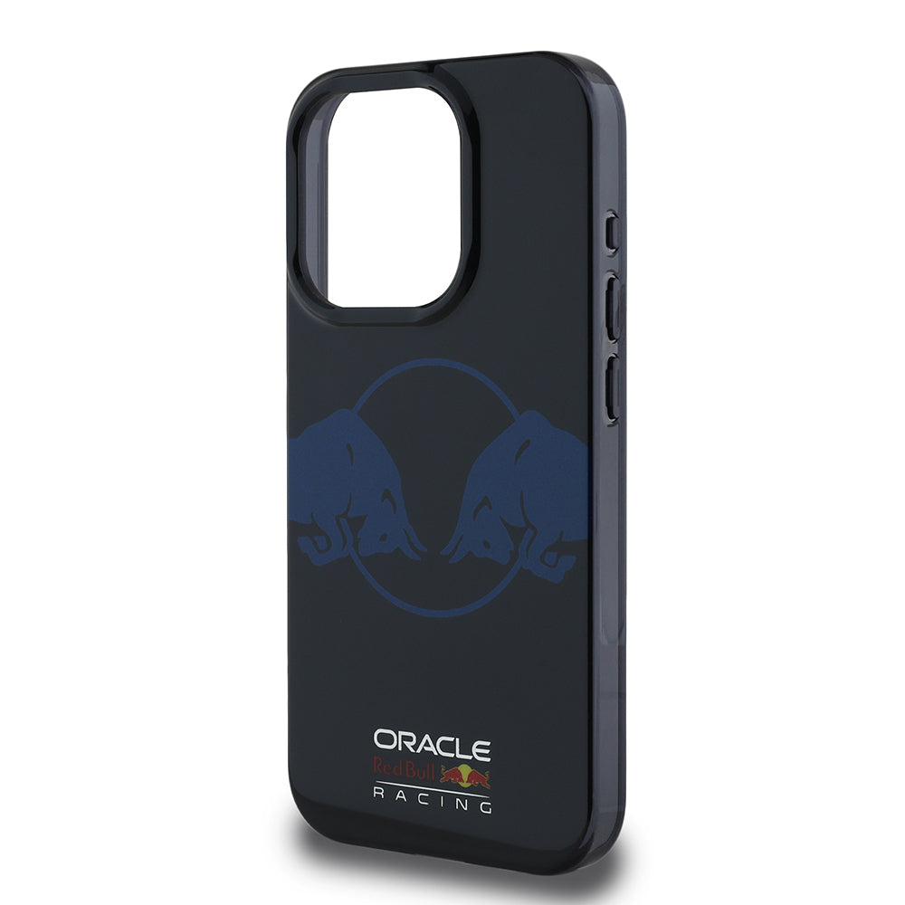 Apple iPhone 15 Pro Max Case Redbull Original Licensed M-Safe Charging Feature IML Double Bull Printed Hard PC Cover Navy Blue