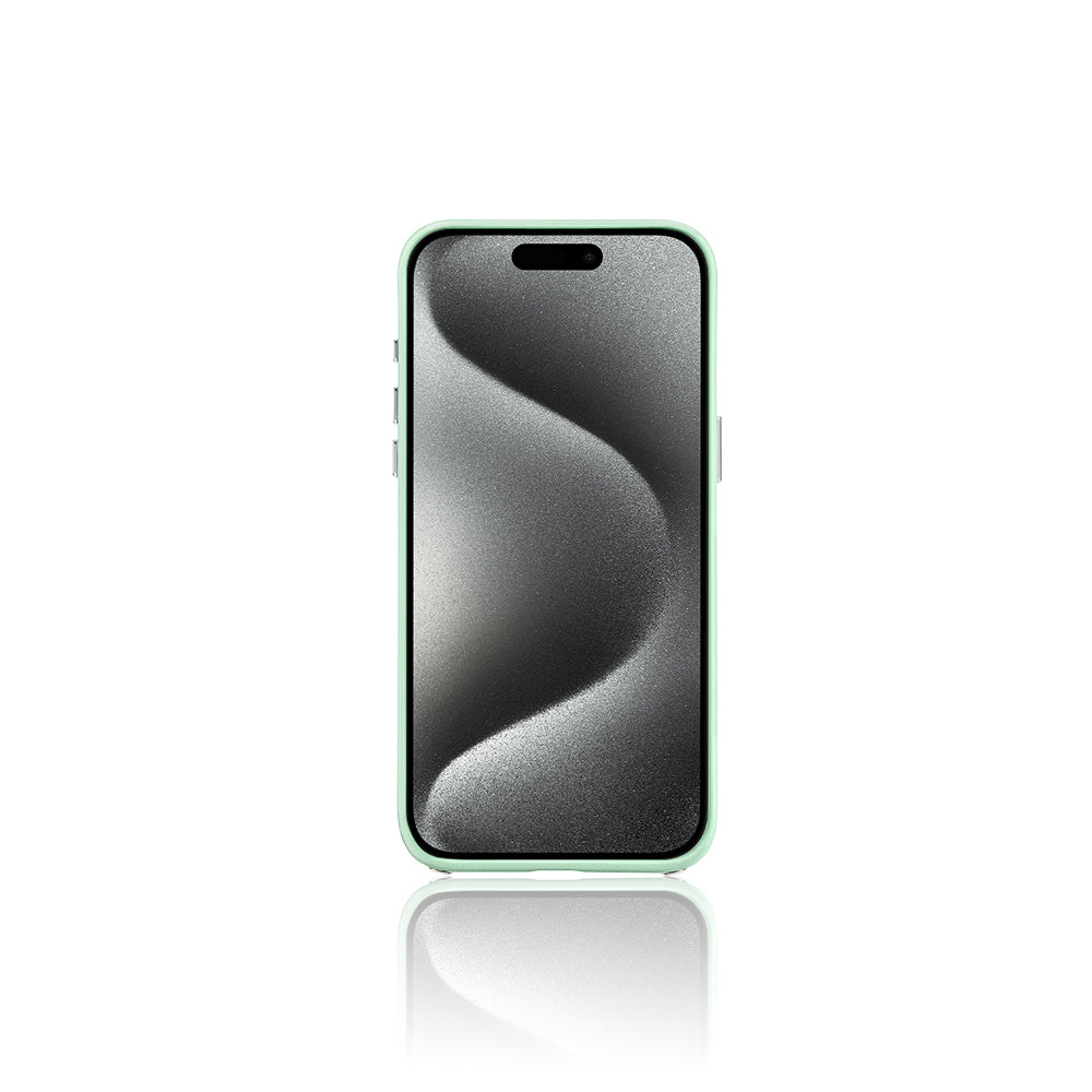 Apple iPhone 15 Pro Max Case Faux Leather Design Pynana Starry Series Cover Green