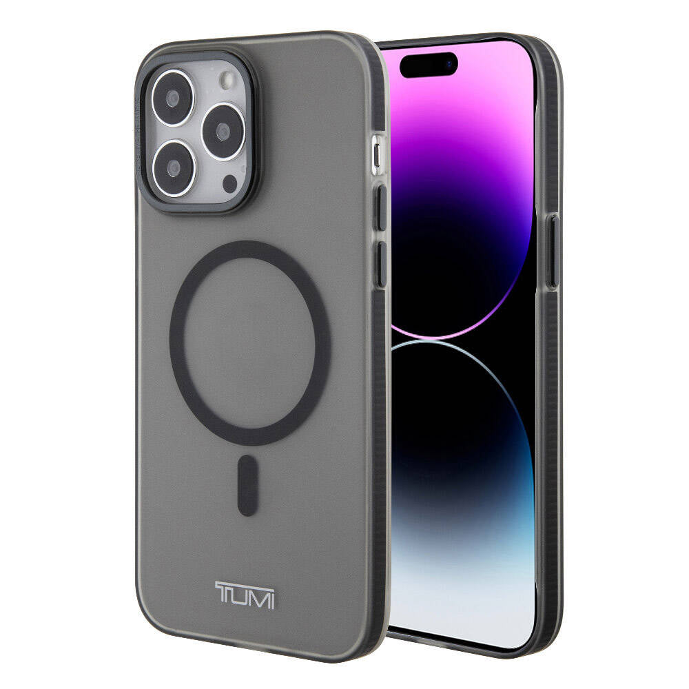 Apple iPhone 15 Pro Max Case TUMI Original Licensed M-safe Charging Frosted Matte Cover Purple