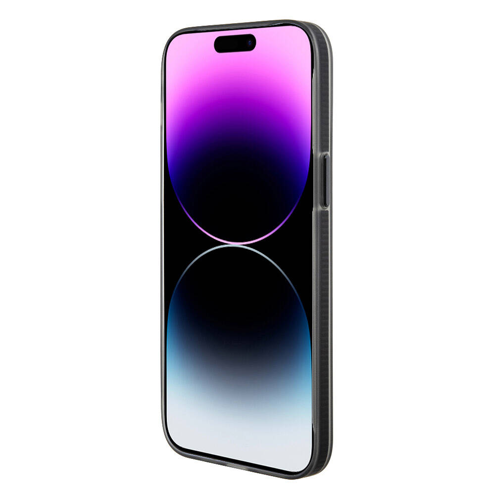 Apple iPhone 15 Pro Max Kılıf TUMI Orjinal Lisanslı M-safe Şarj Özellikli Buzlu Mat Kapak Siyah