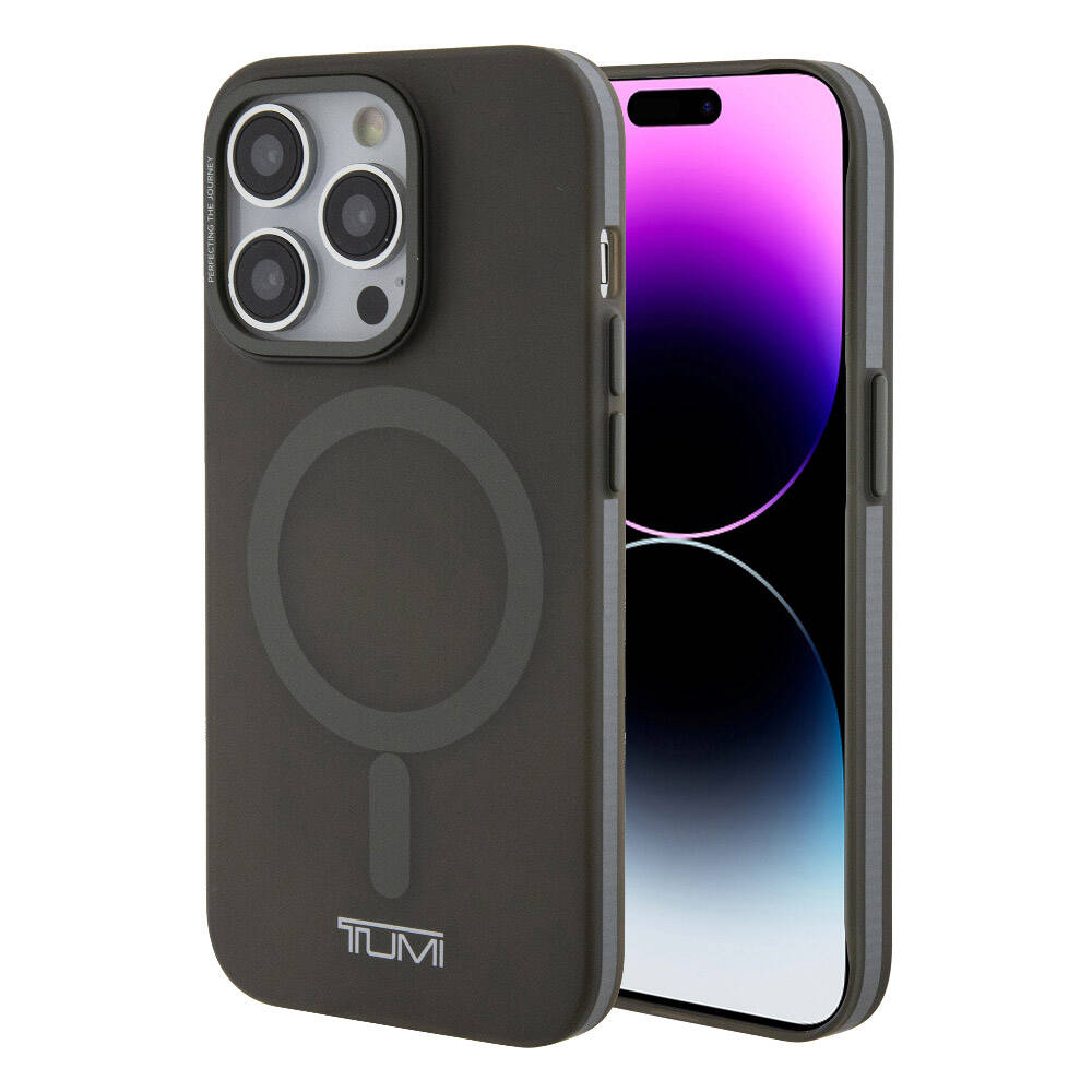 Apple iPhone 15 Pro Max Case TUMI Original Licensed M-safe Charging Frosted Matte Cover Purple