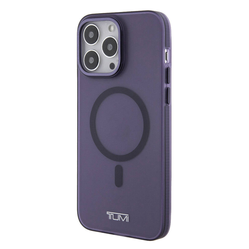Apple iPhone 15 Pro Max Case TUMI Original Licensed M-safe Charging Frosted Matte Cover Purple