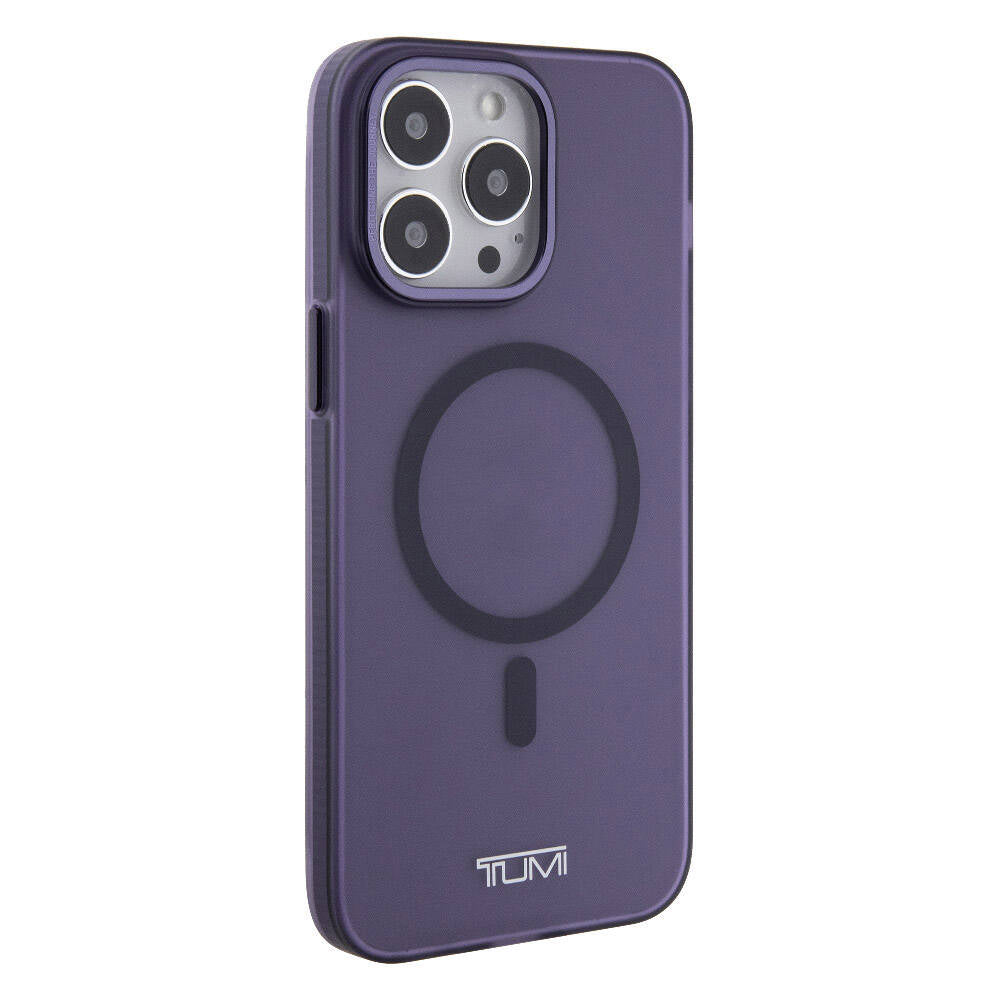 Apple iPhone 15 Pro Max Case TUMI Original Licensed M-safe Charging Frosted Matte Cover Purple